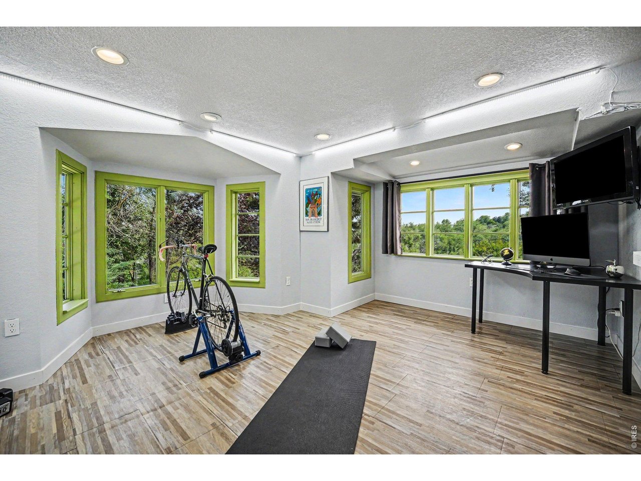 Massive, bright bonus room offers endless possibilities! Ideal for a premier home gym, yoga studio, or expansive executive office. 