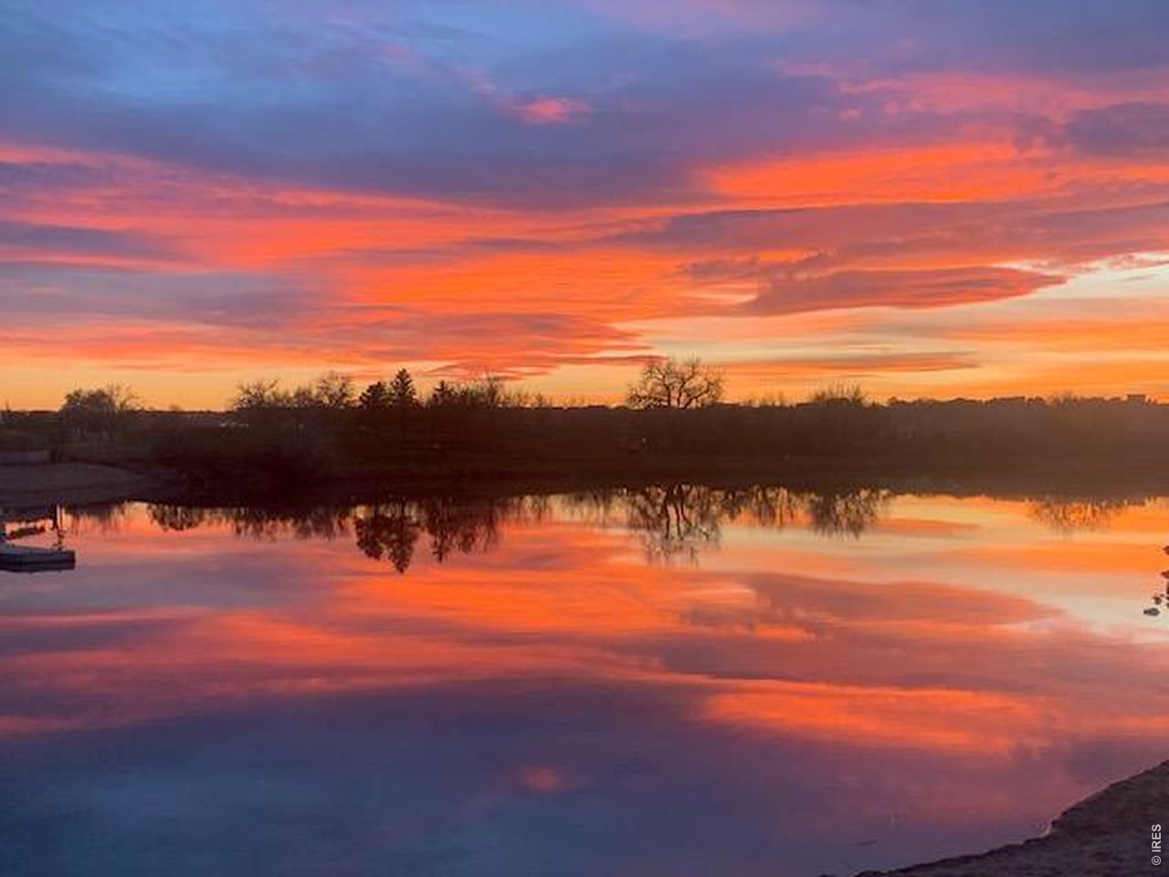 Sunsets are Breathtaking! Reflection off of the Lake in the Evenings!