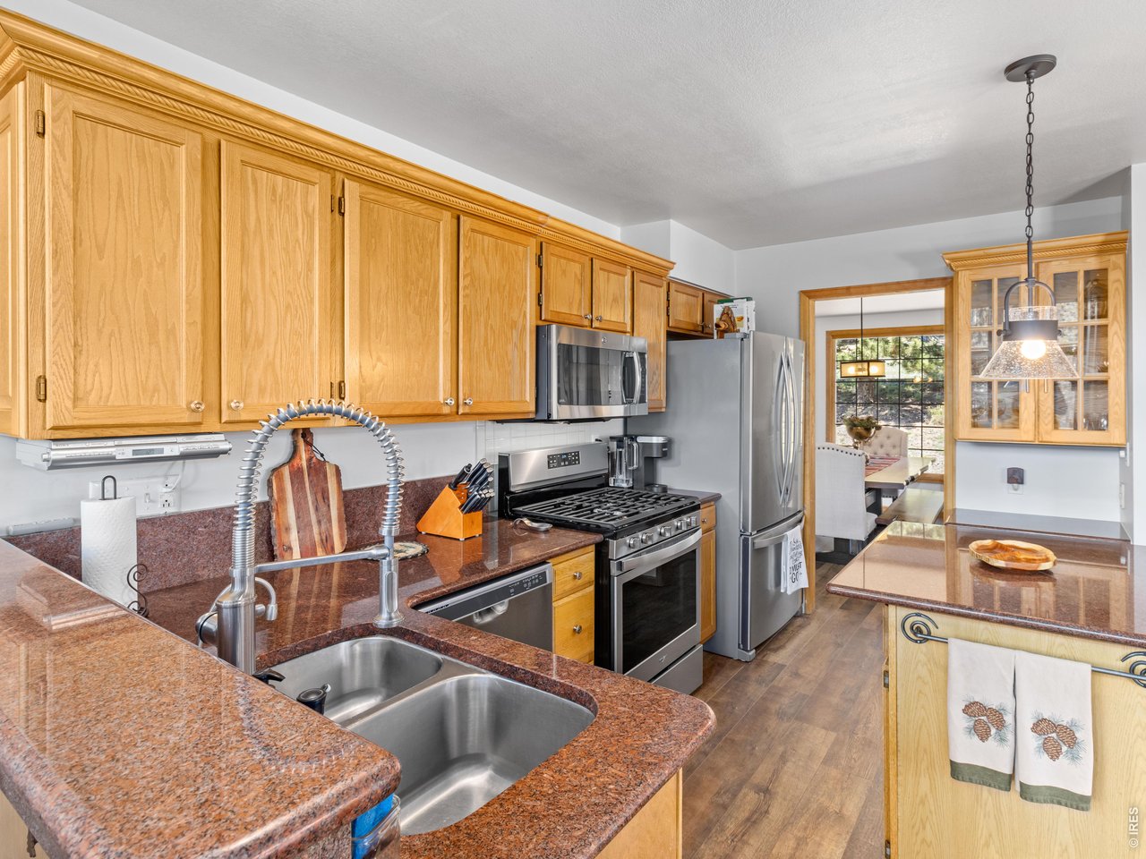 Updated Kitchen with island 