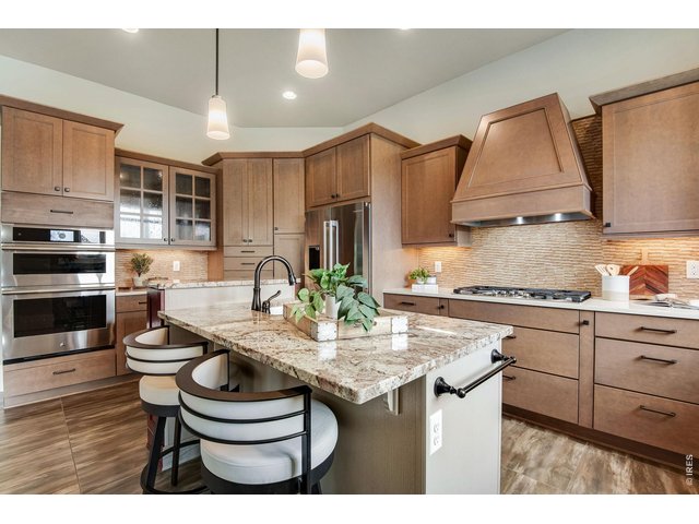 Property Photo 15 Slab Granite, Newer Stainless Steel appliances. Jennair wall ovens, dual cast-iron sinks.