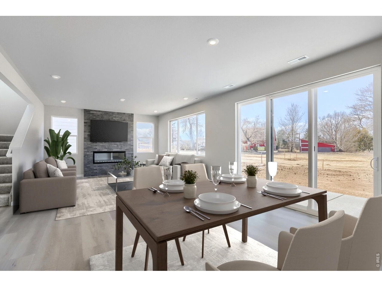 Functional open floor plan
