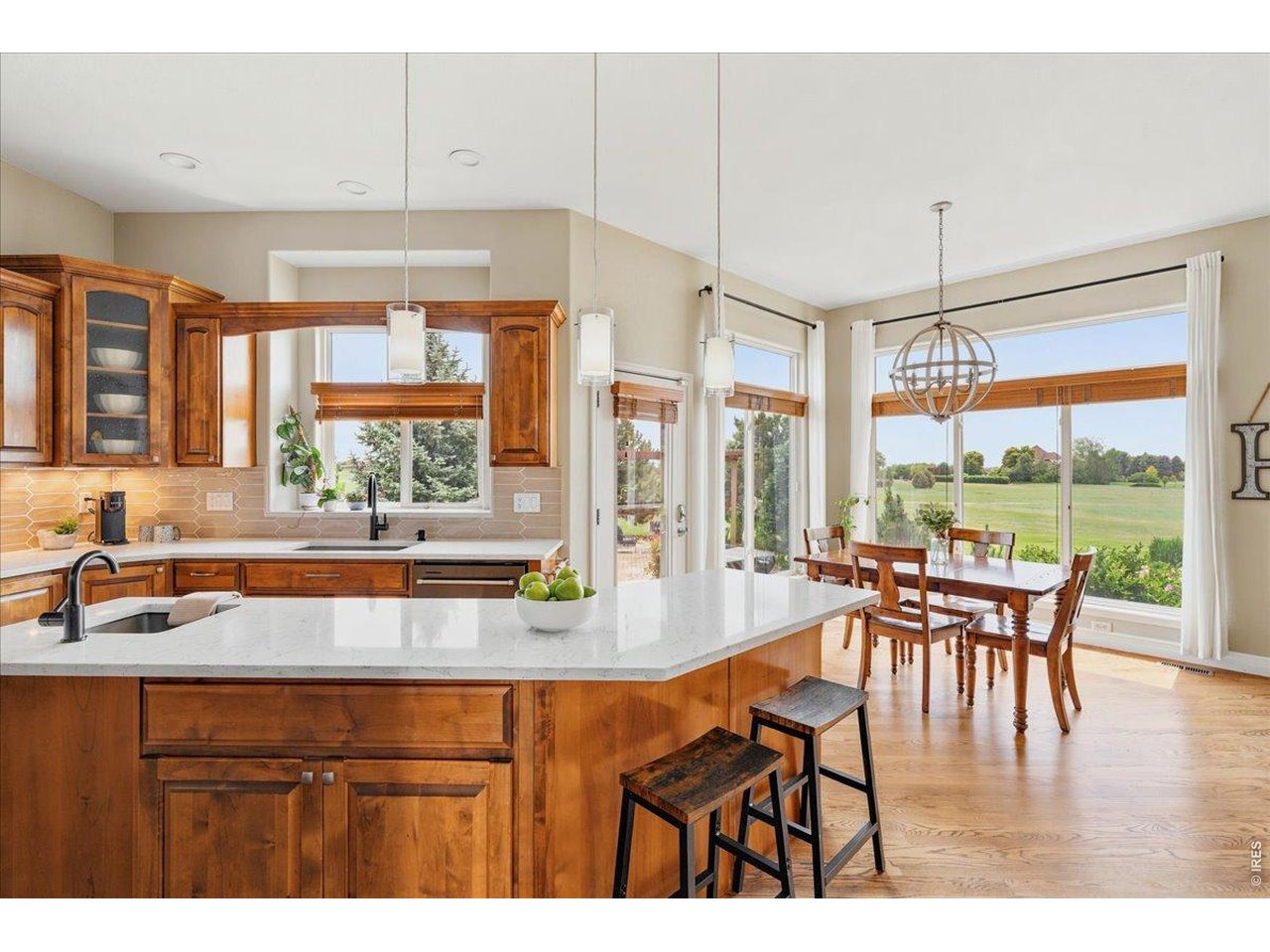 Fully remodeled kitchen is an entertainer's dream. Check out the large kitchen island with second prep sink