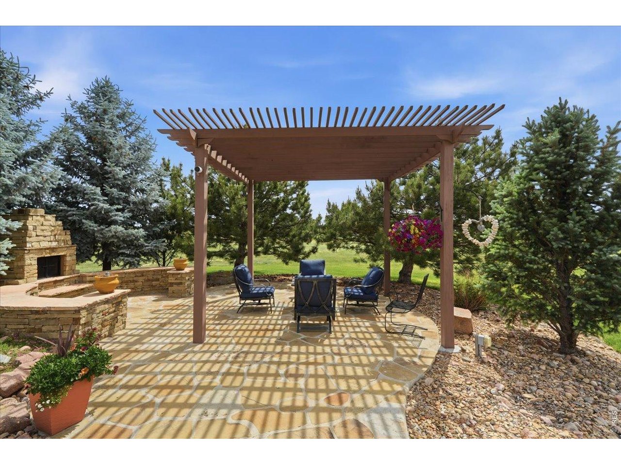 Tranquil pergola is the perfect spot on a beautiful summer night