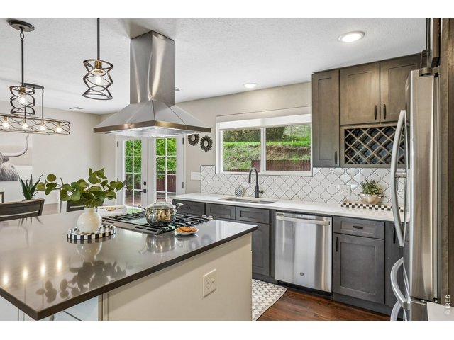 Property Photo 10 This gourmet kitchen offers quartz countertops, high-end appliances, and a large island ideal for entertaining.