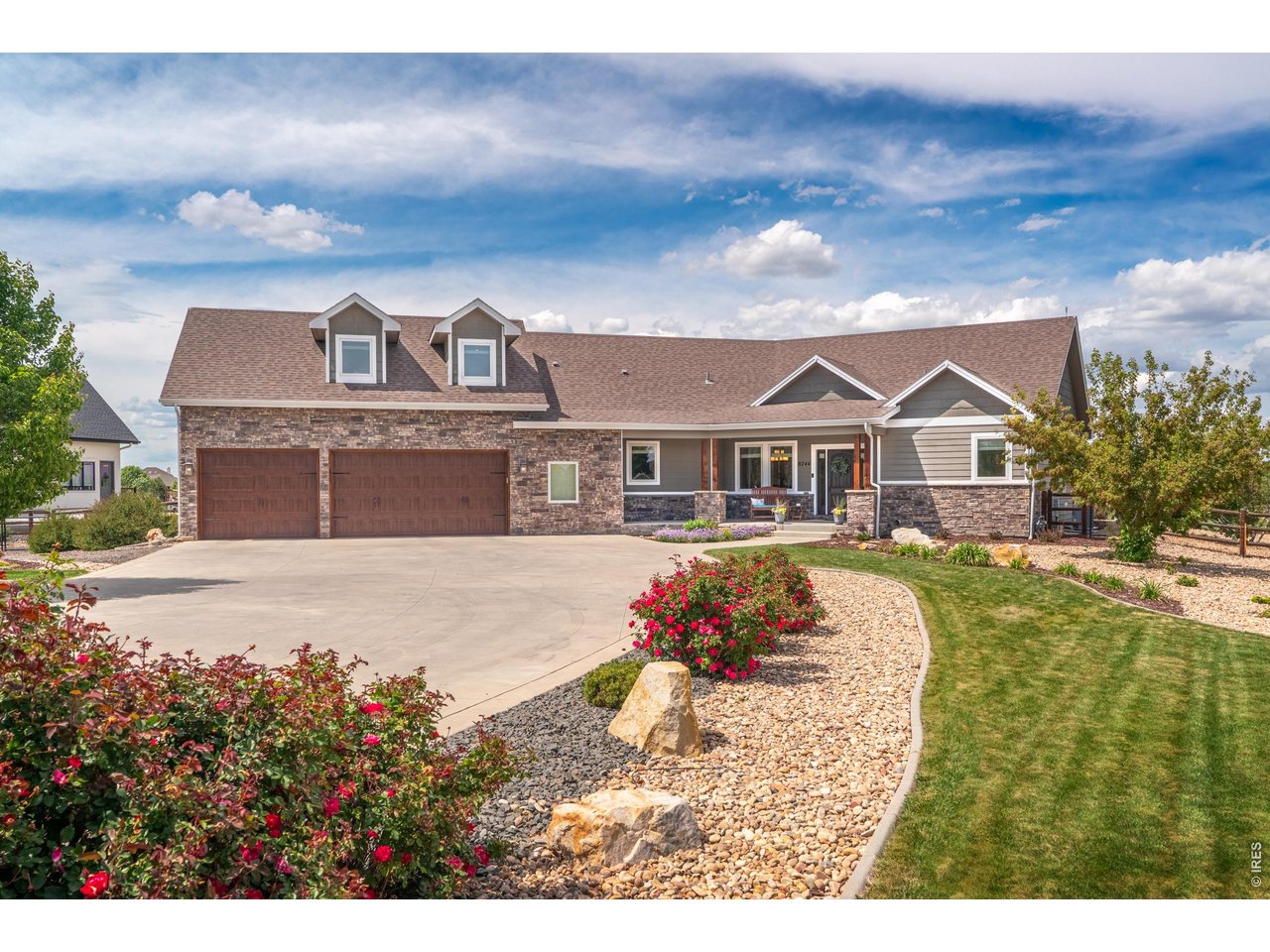 Custom built with an oversized 3 car garage