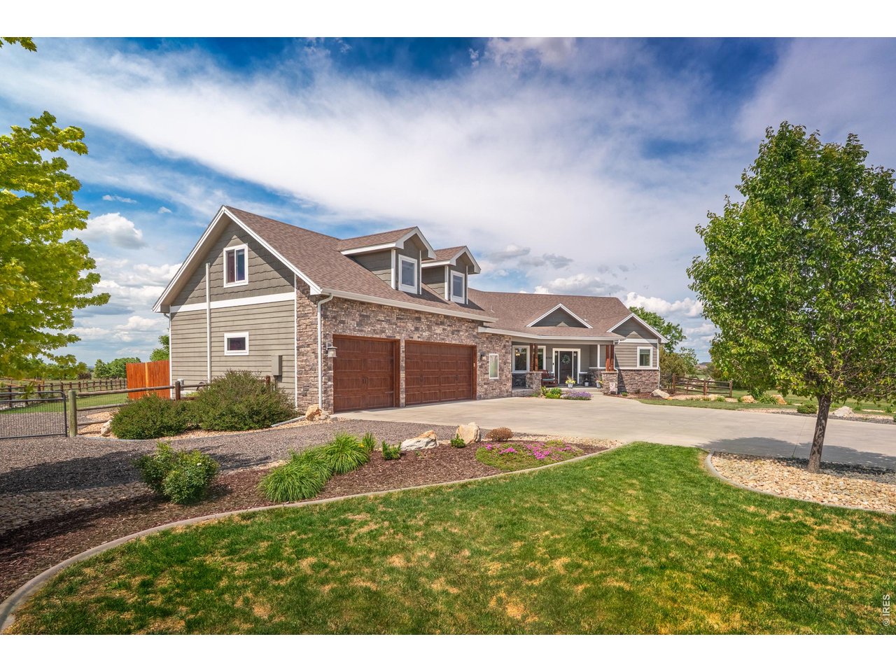 Meticulously maintained with custom curbing