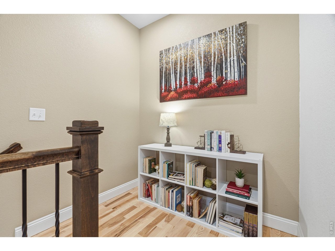 End of hallway to basement