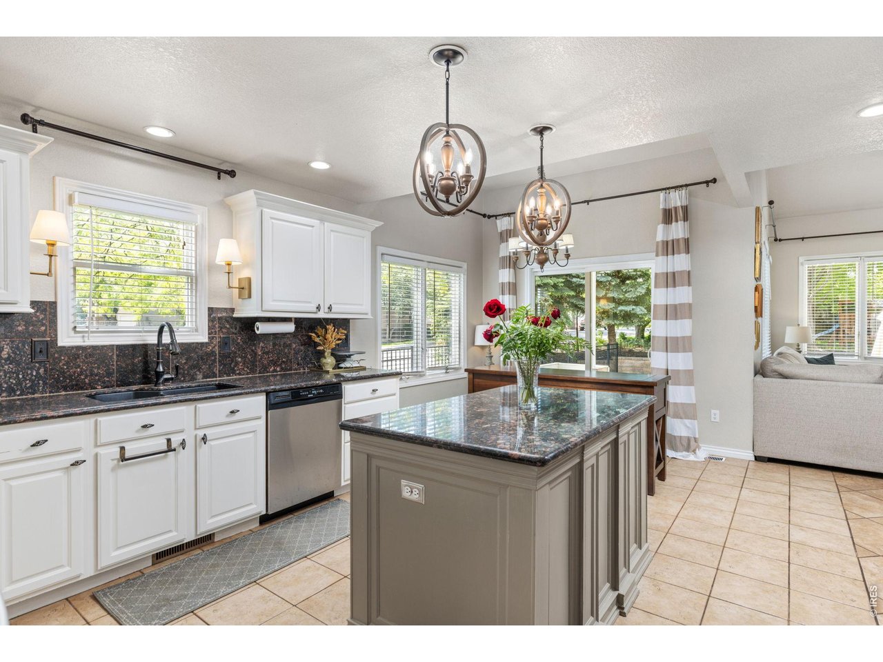 Granite Counters and Center Island