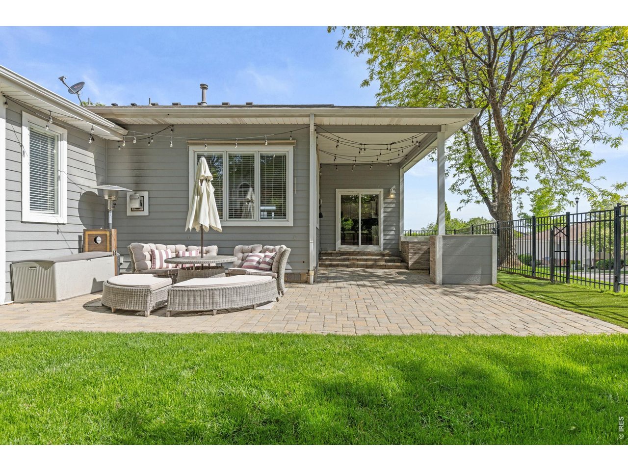 Large Covered and Uncovered Patio Area