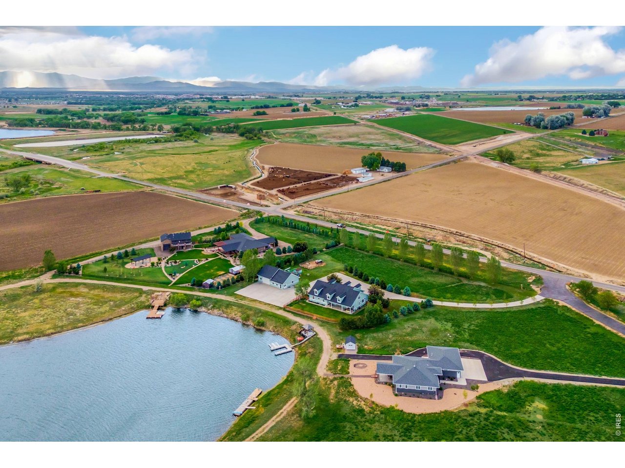 Plenty of space out in front of the home for an arena, pool, or whatever you want! 