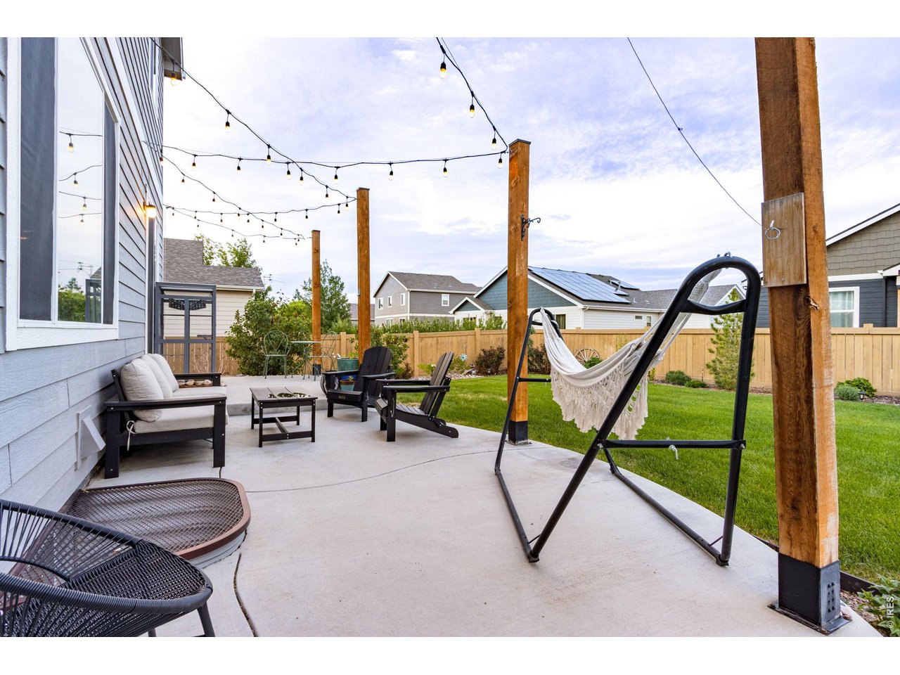 Oversized private backyard 