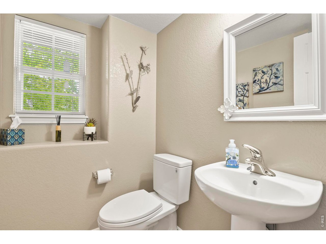 Main level powder bathroom