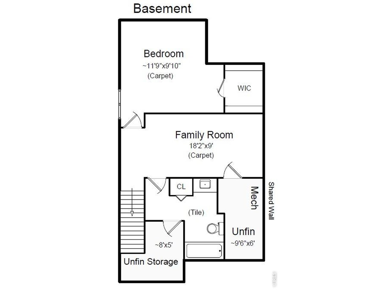 Basement floor plan