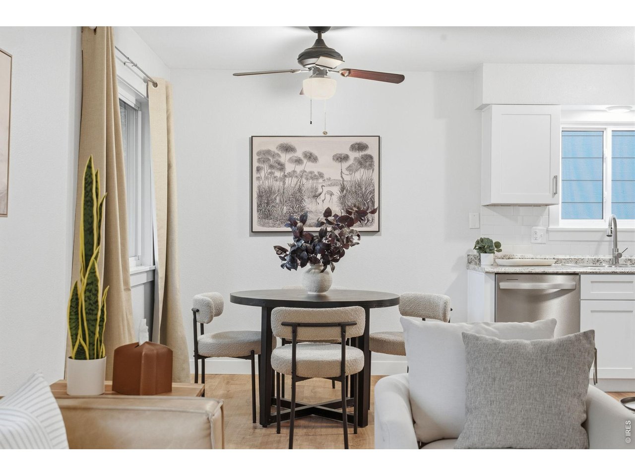 Dining off kitchen and living 