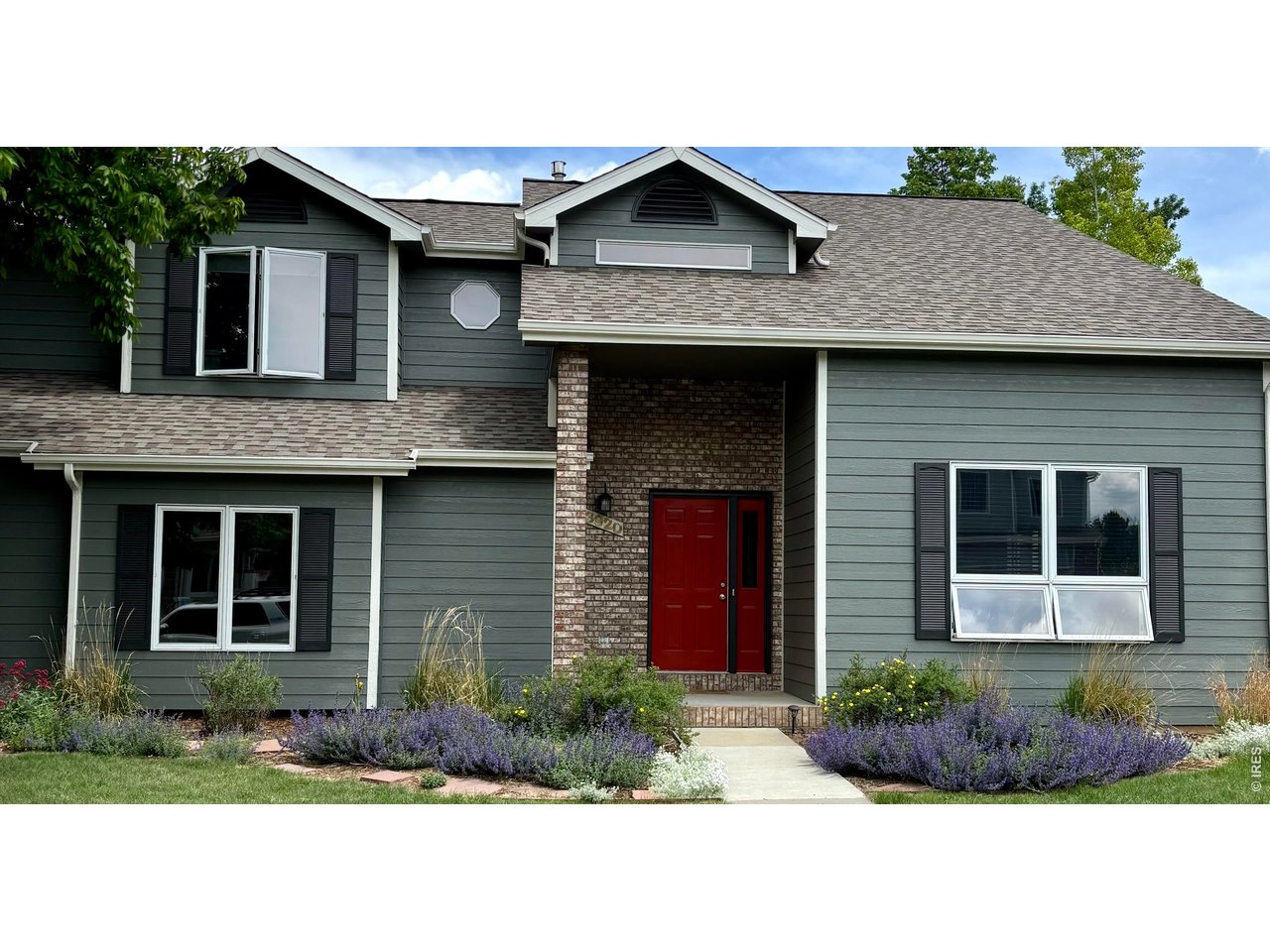 Stunning Curb Appeal with Colorful Perrenials