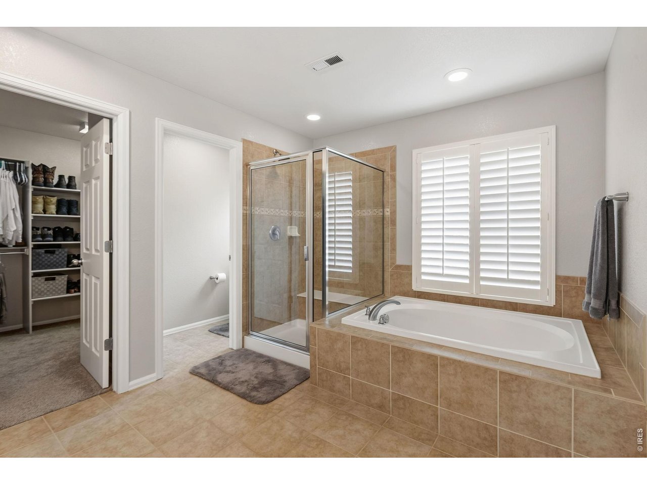 Primary ensuite with huge walk-in closet