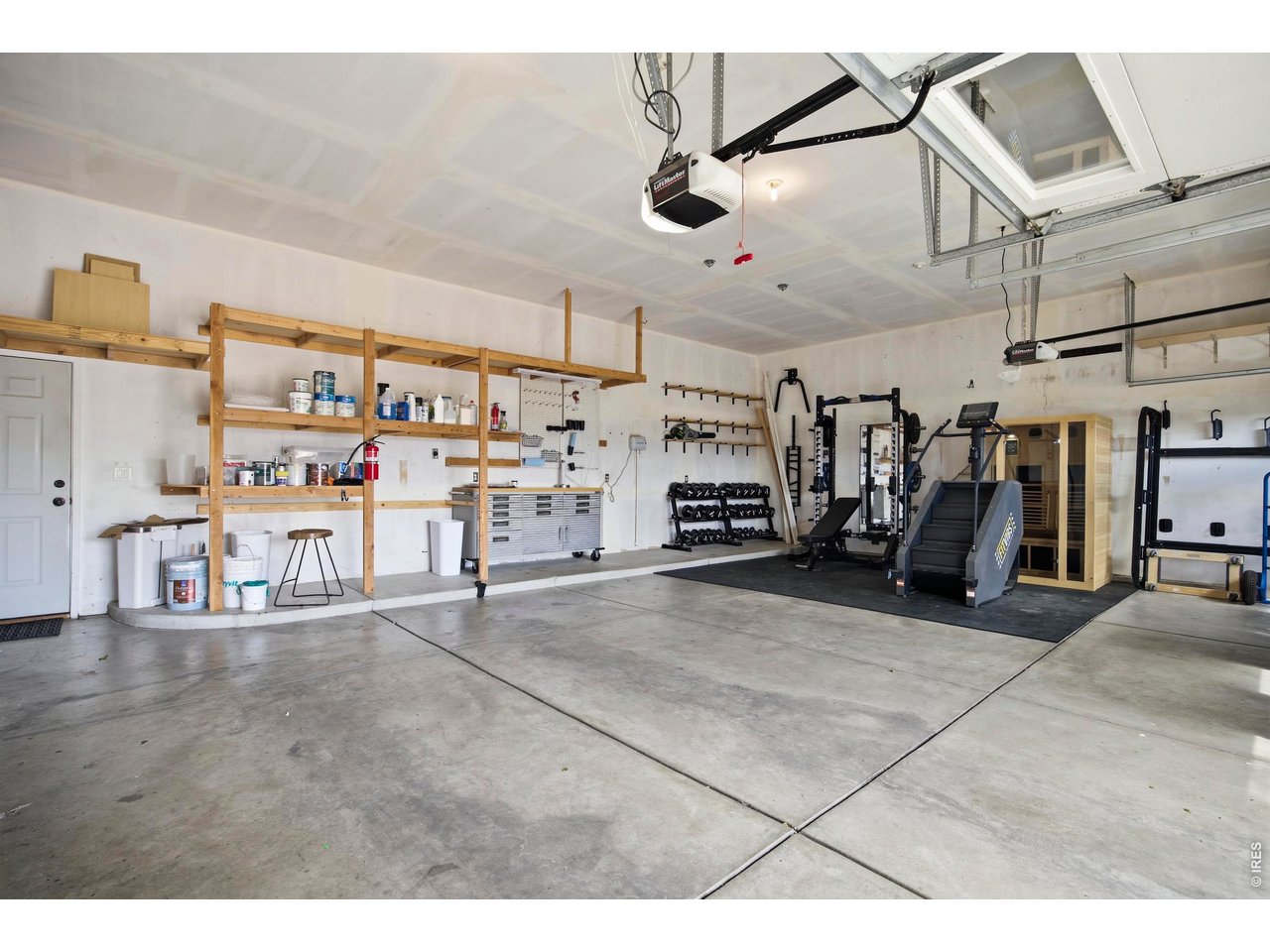 3 car attached garage
