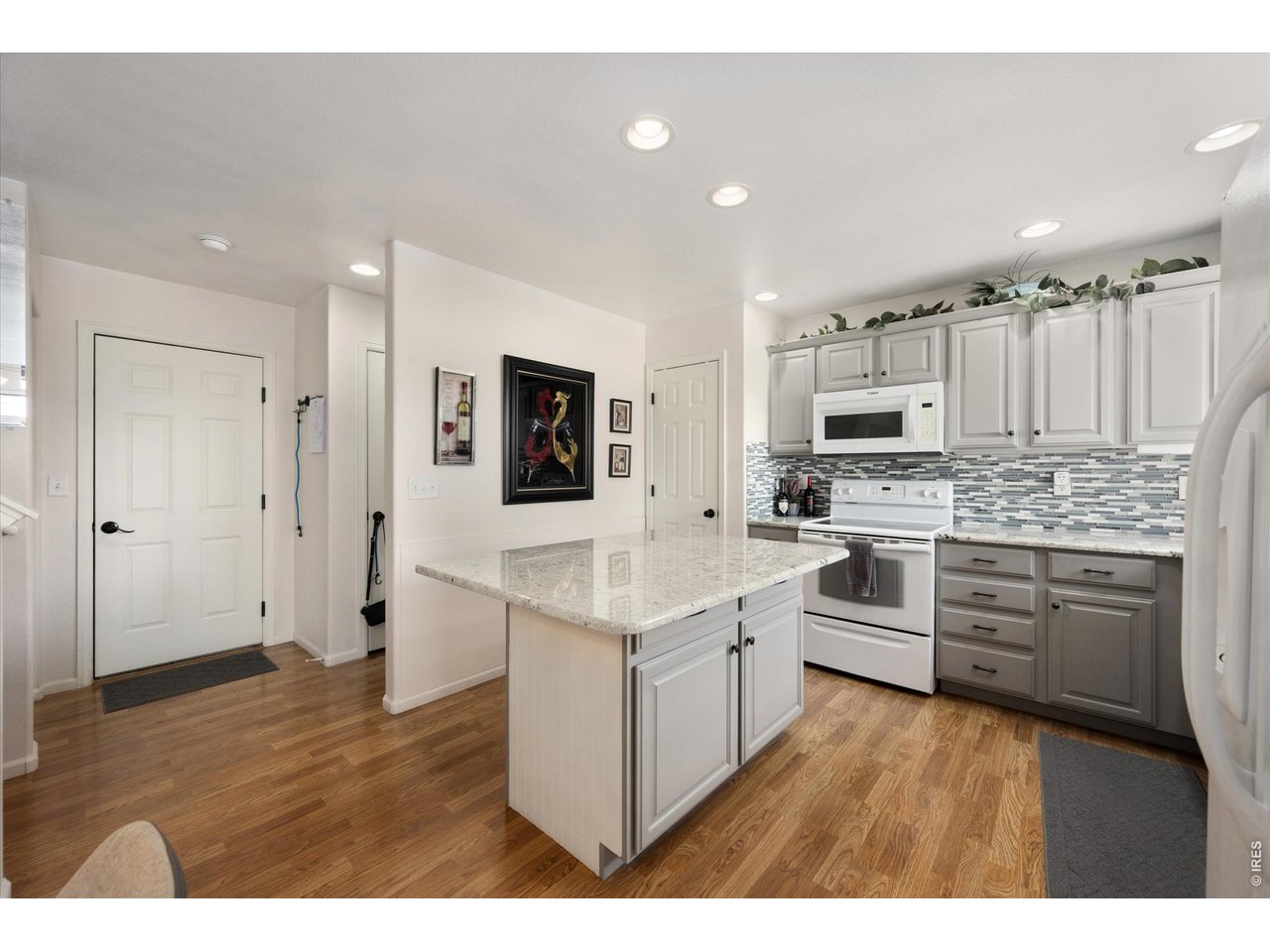 Quartz Countertops, Tiled Backsplash