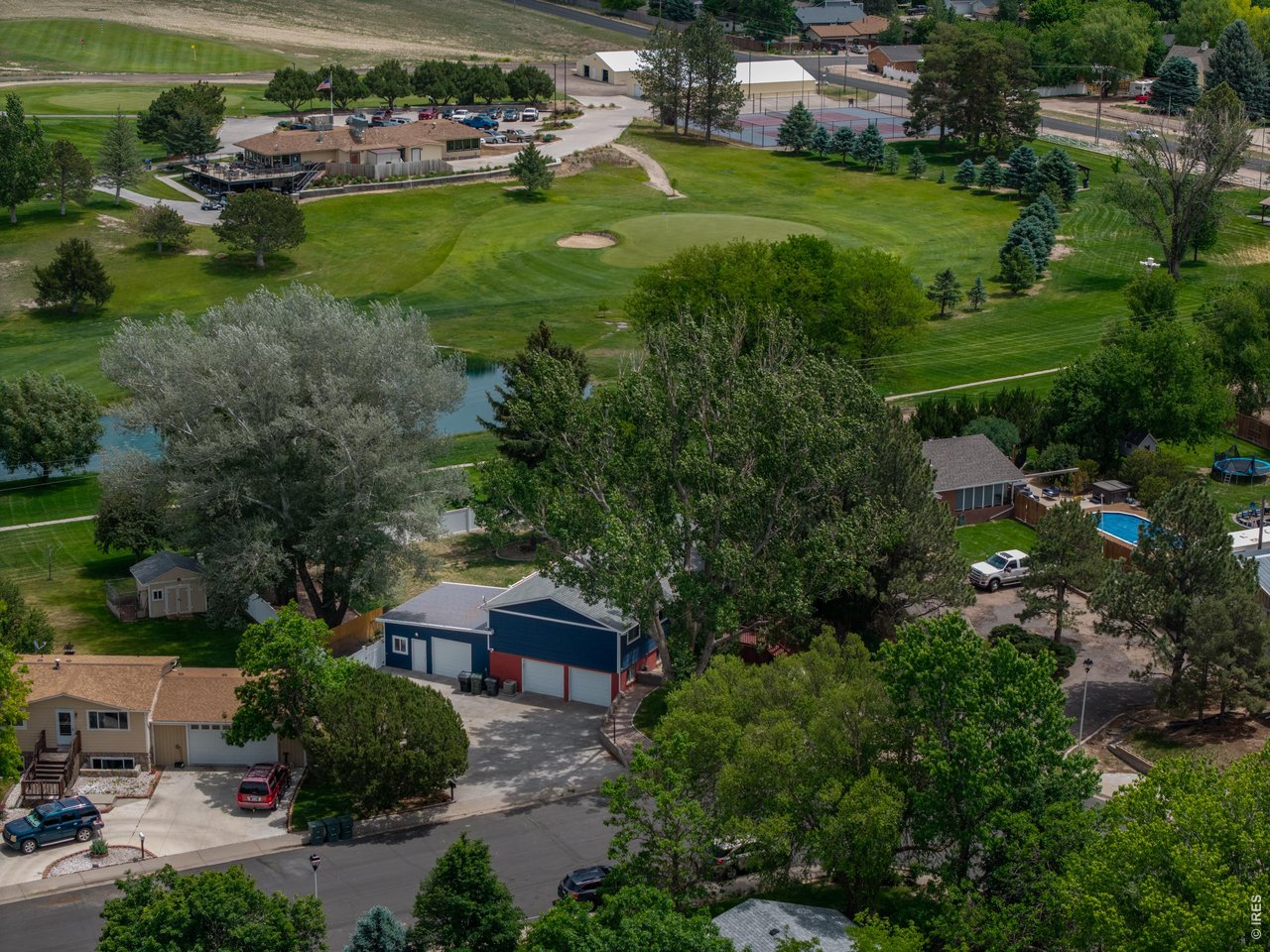 Property backs up to Petty's Golf Course