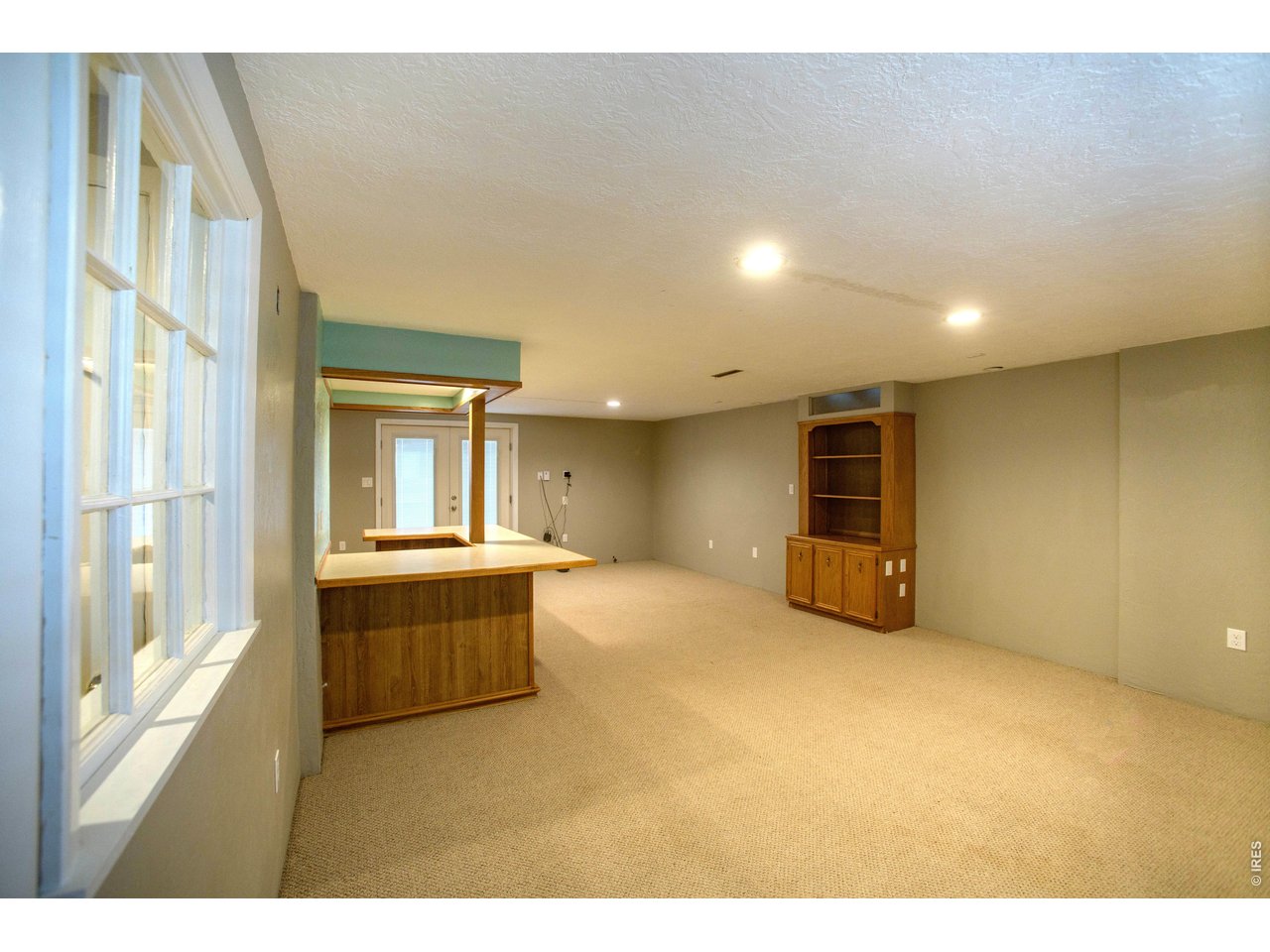 Walkout basement with bar area 