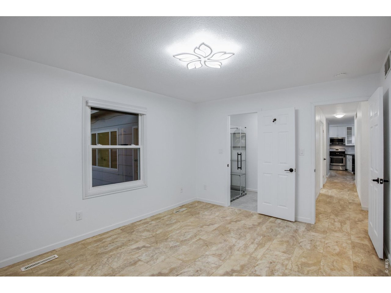 Large primary bedroom with private bath 