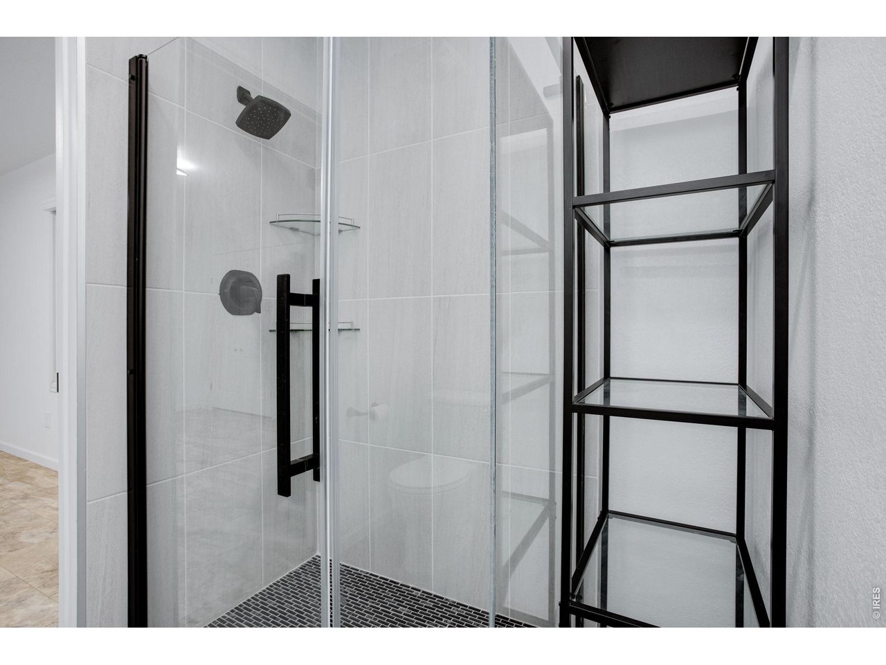 Private 3/4 primary bedroom bath 