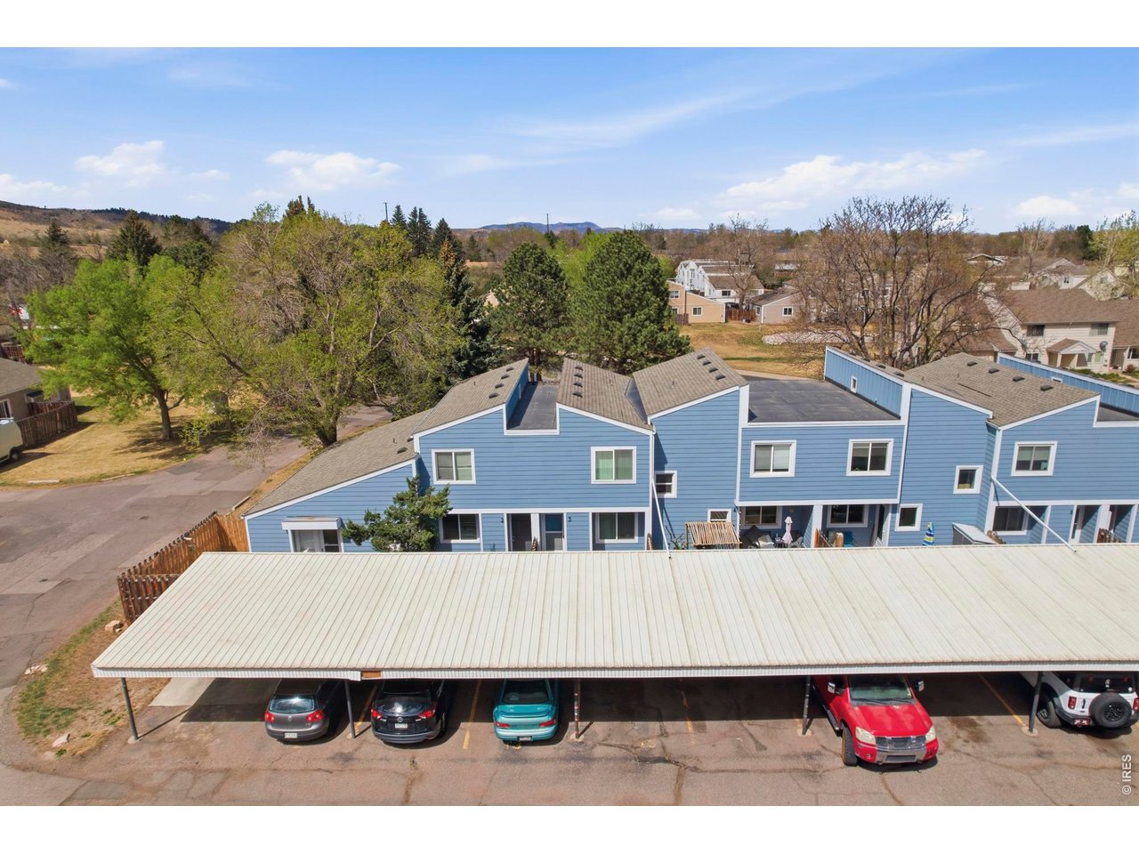 2 reserved spots under an extended carport help to protect your cars from the Colorado elements.