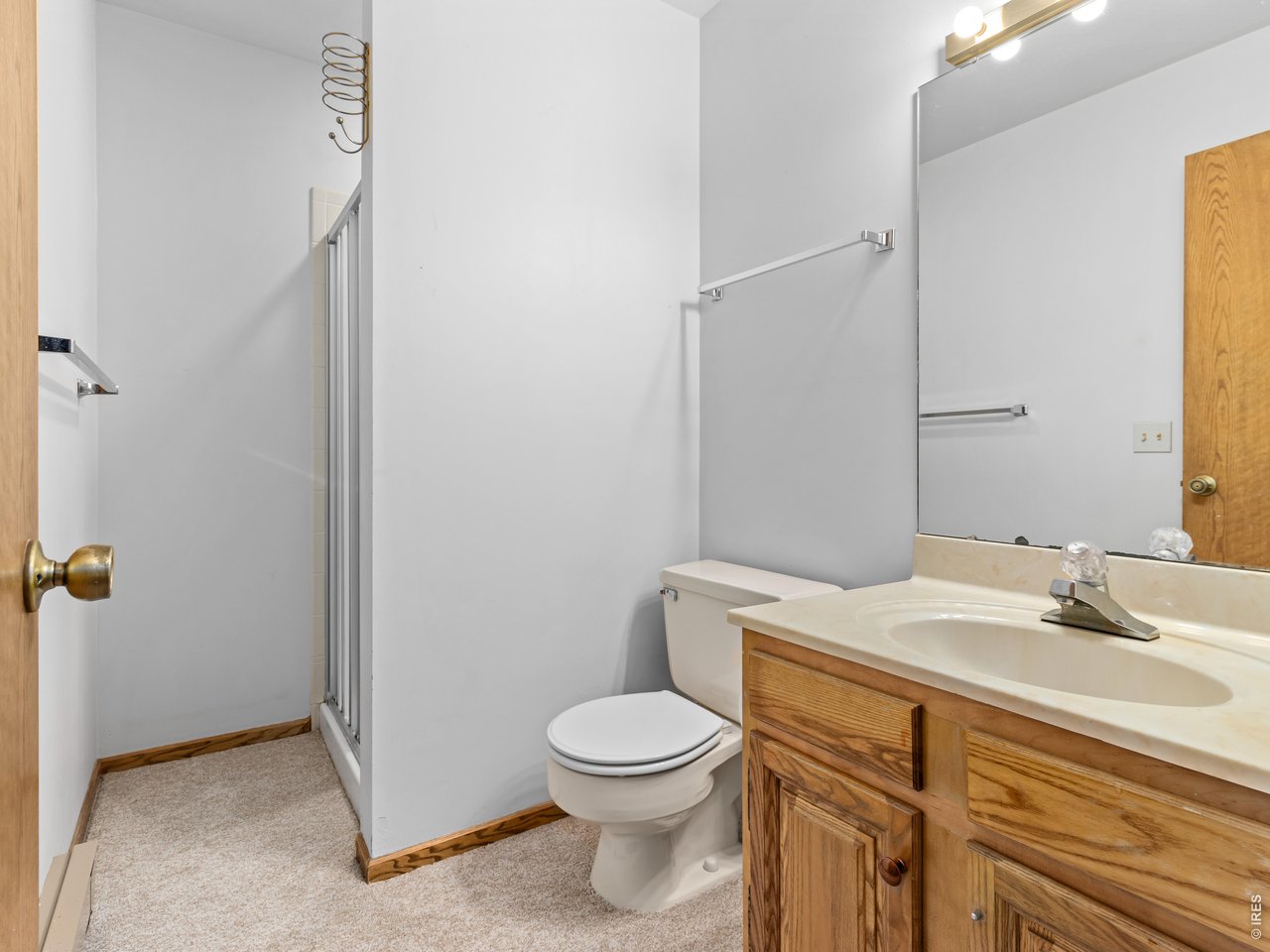 3/4 bath on upper level