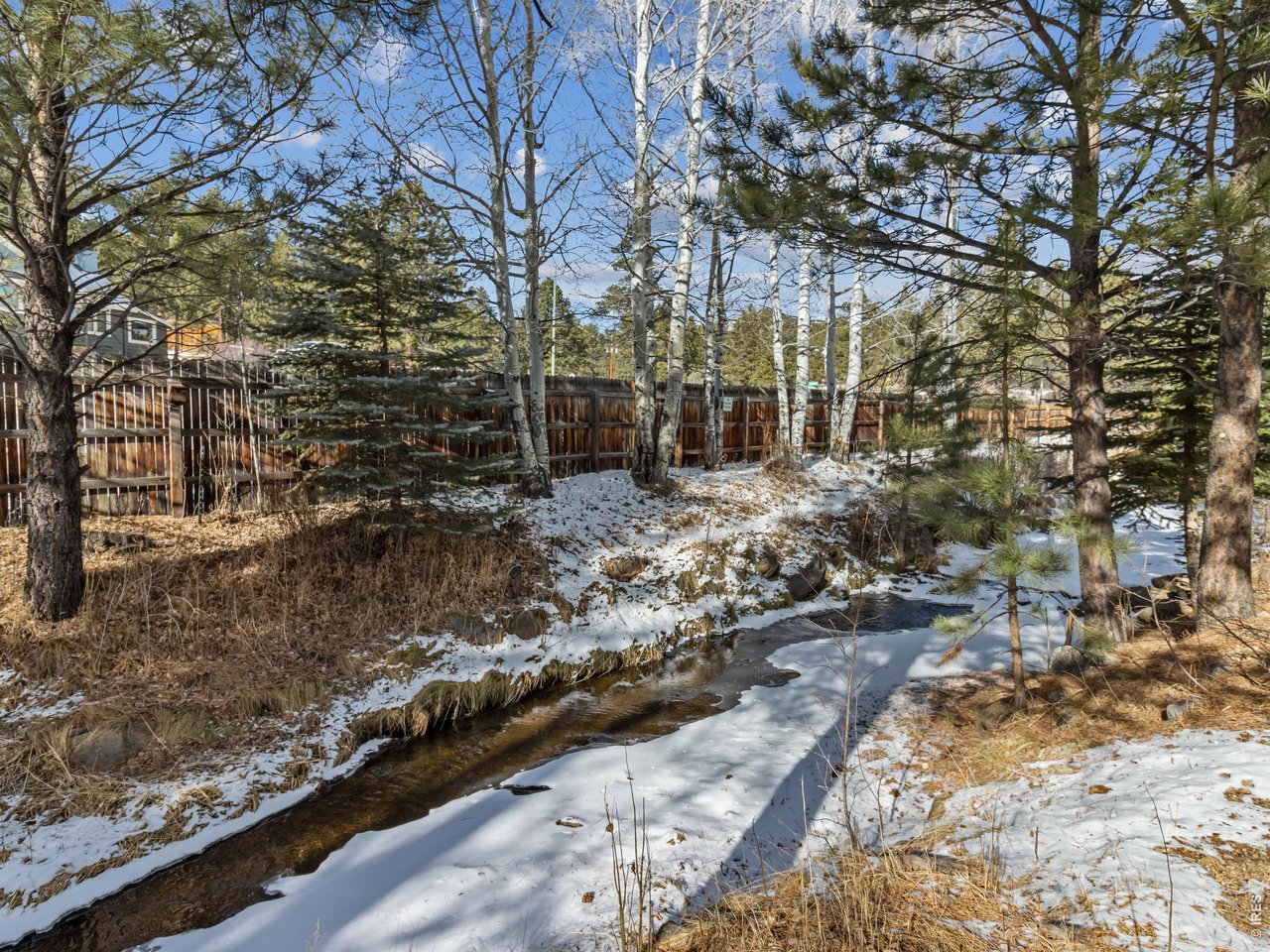 Black Canyon Creek flows through to the pond