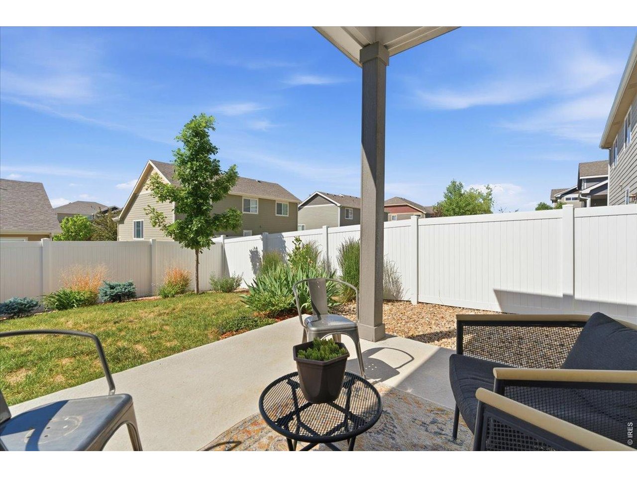 Covered back patio