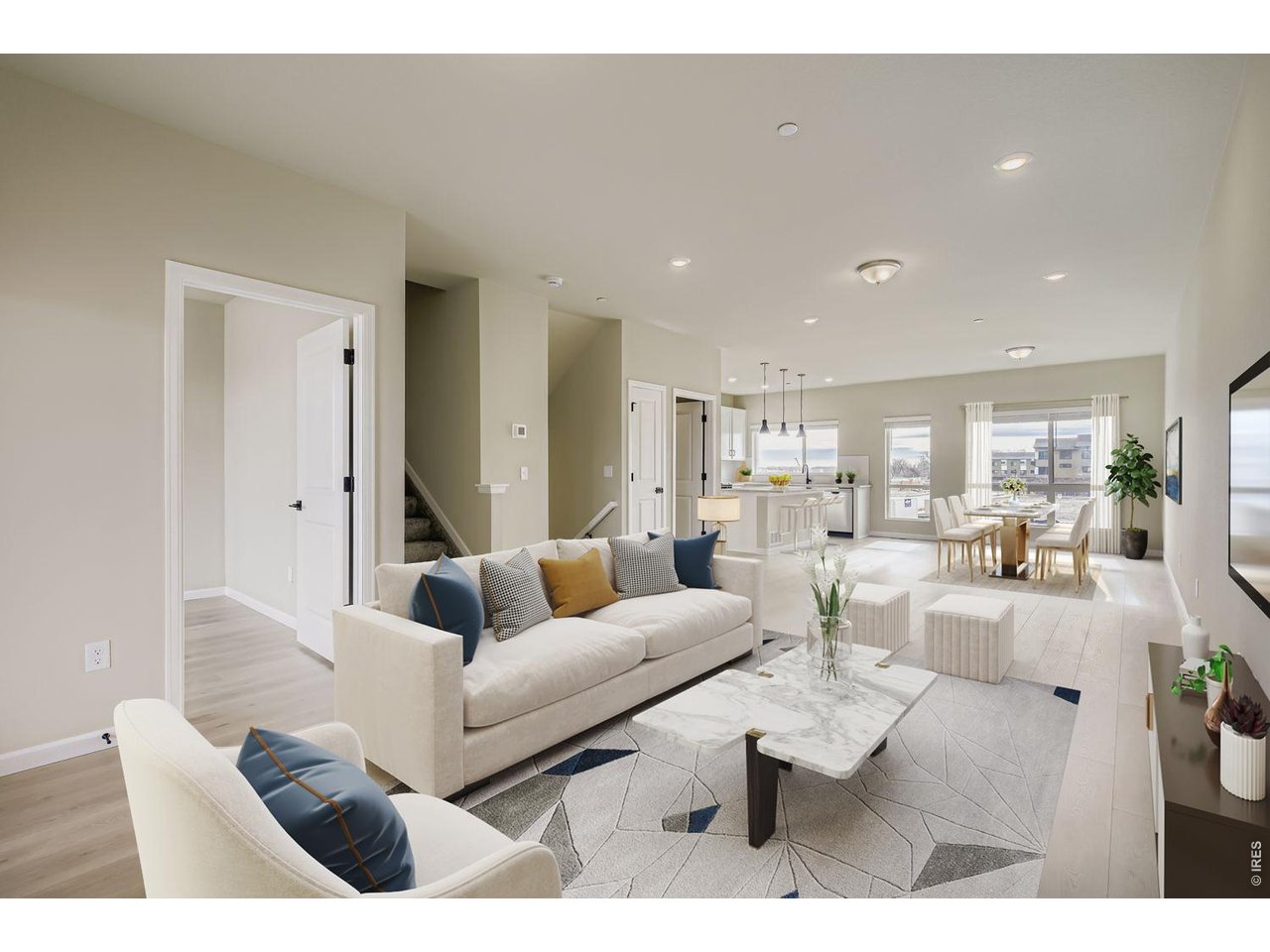 Functional open floor plan