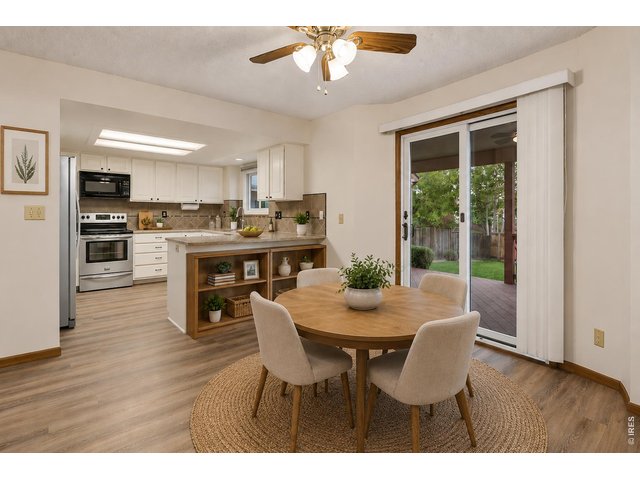 Property Photo 16 Let's have dinner! Causal dining space is the center of the home! Virtually staged