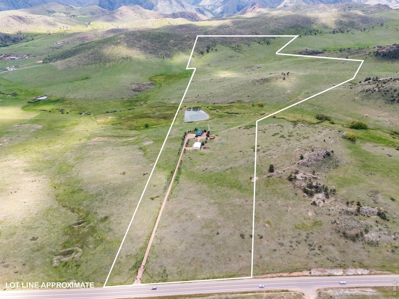 Property Photo 3 The property is 145.83 acres and is accessed by a long private and gated driveway. Boundary Overlay is For Reference Only.