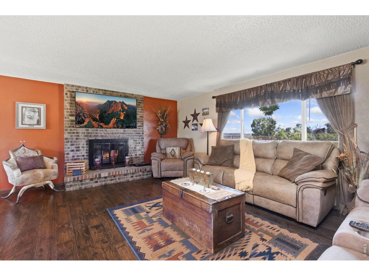 Property Photo 8 Living Room Wood Burning Fireplace
