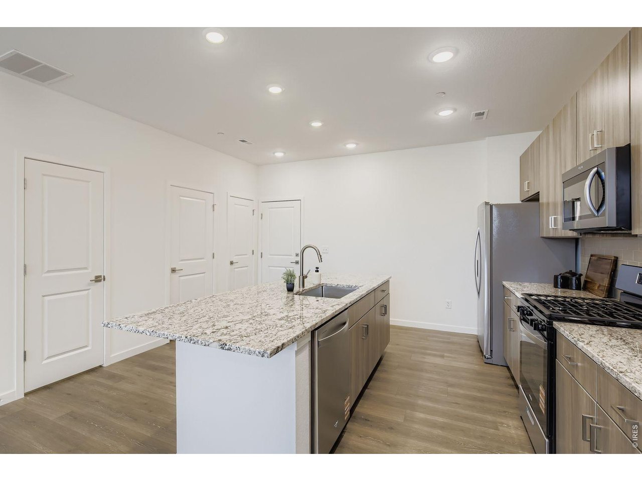 Sleek counters and modern finishes - Model Home