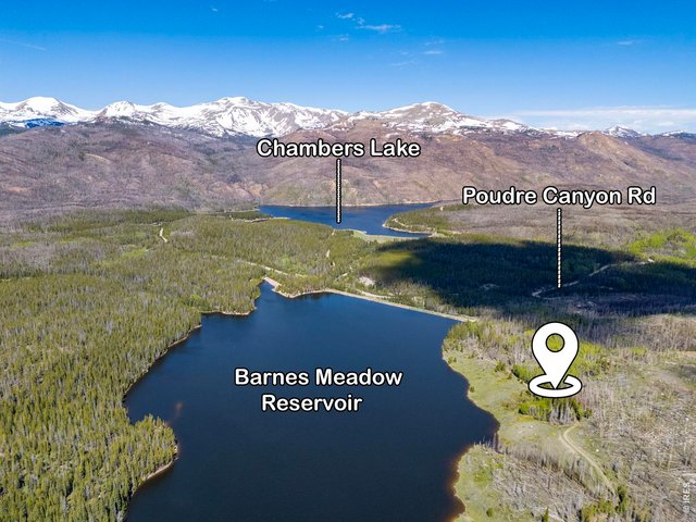 Property Photo 2 Expansive Continental Divide Views with Chambers Lake Visible across the Poudre Canyon Highway!