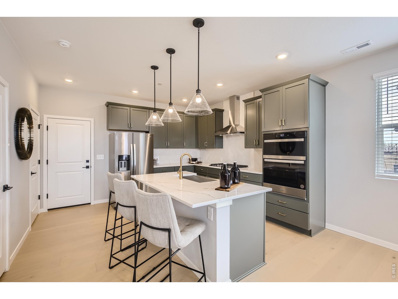 Sleek counters and modern finishes - Model Home