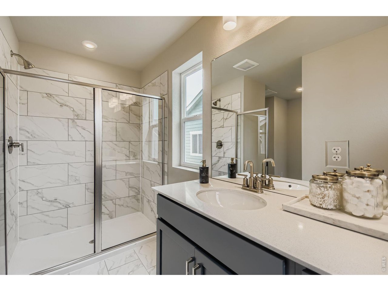 Primary shower - Model Home