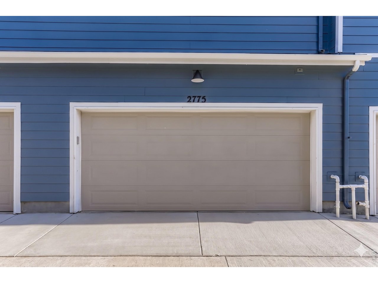 2 car attached garage