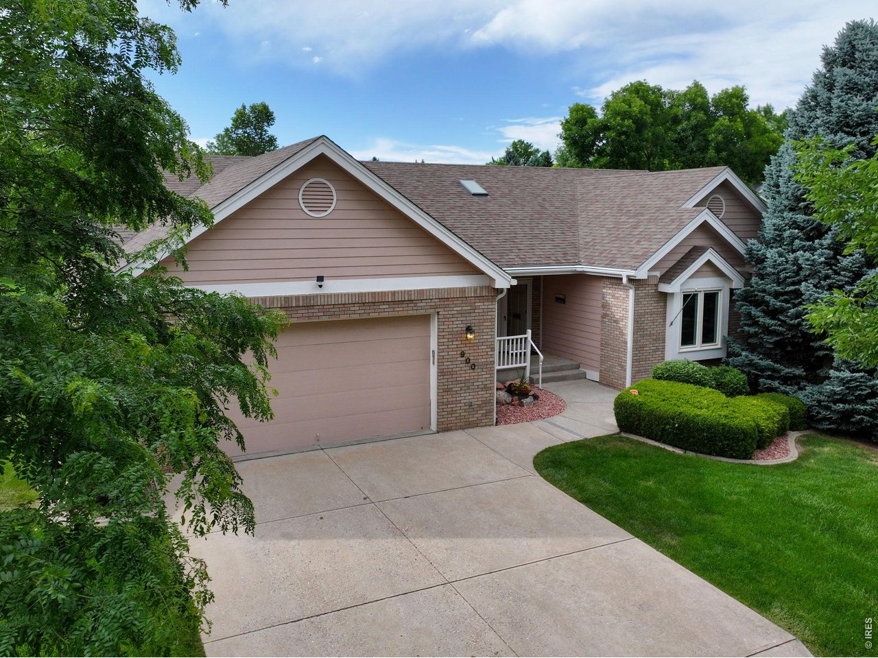 This home offers an oversized 2 car garage and there is a large workspace and shop area in the basement. 