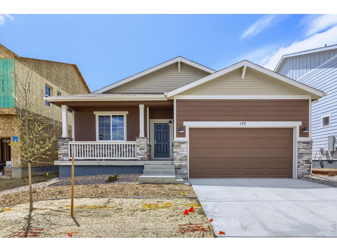 Low maintenance yard + 2 car garage