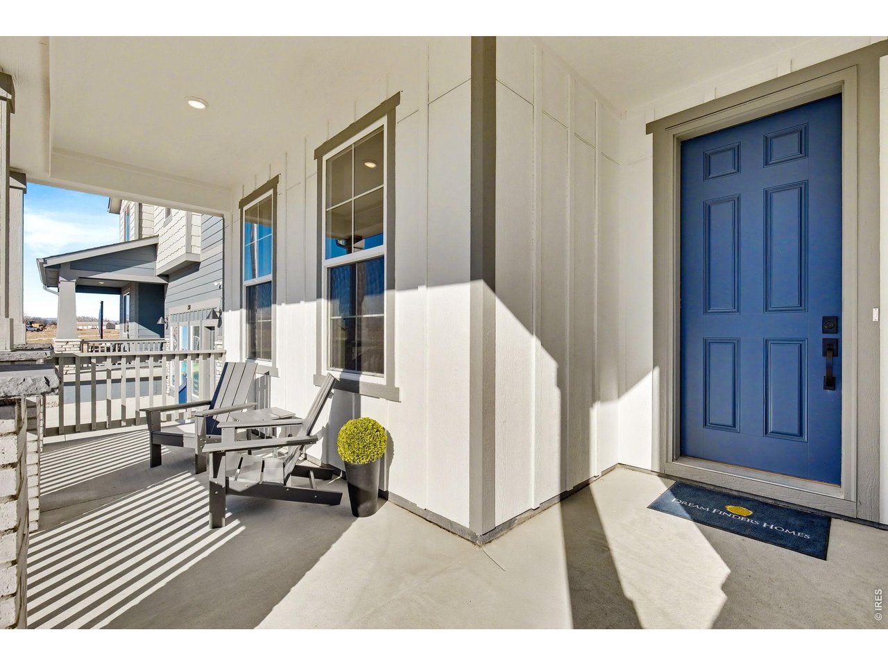 Covered front patio - Model Home