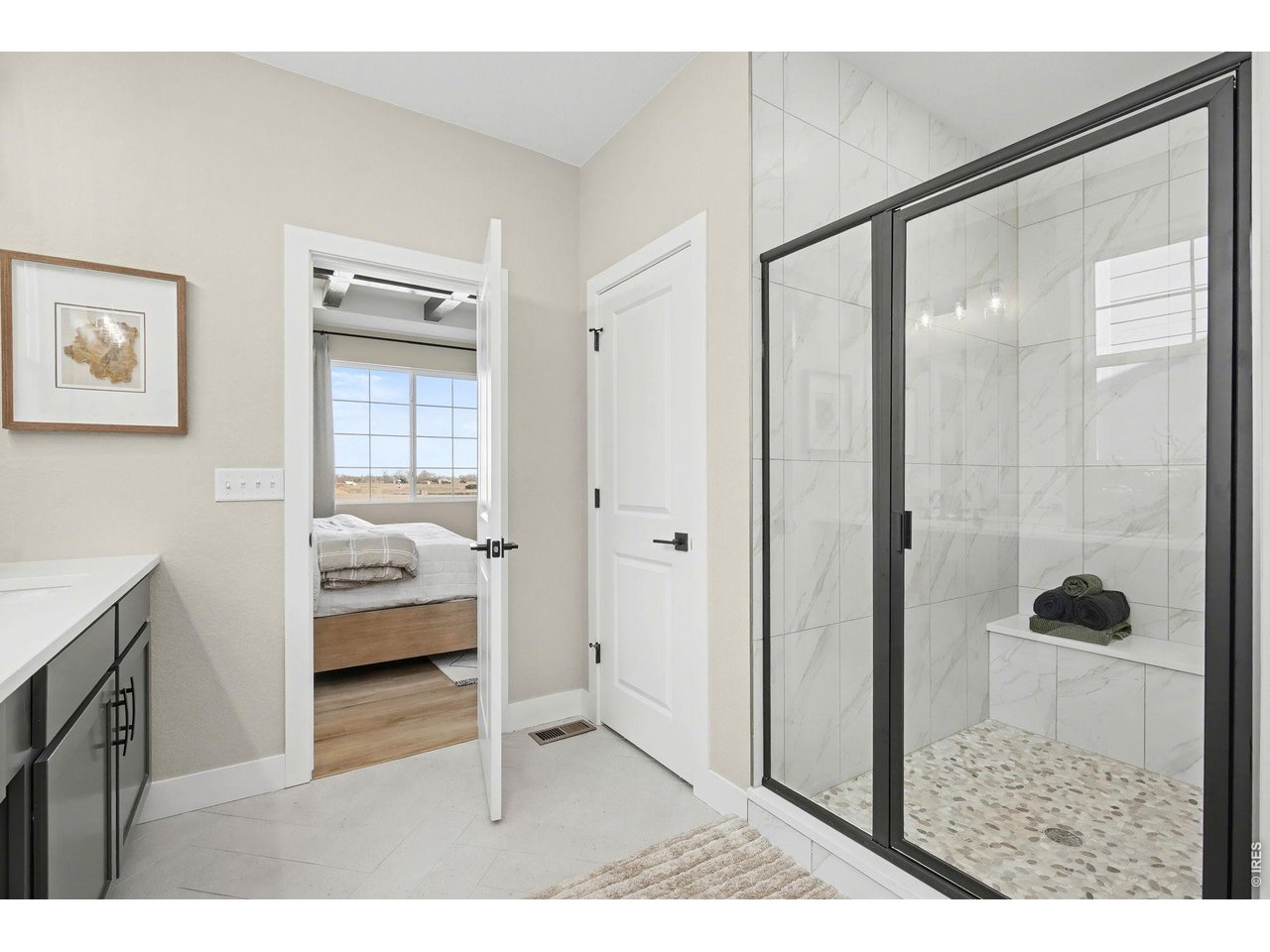 Primary shower - Model Home