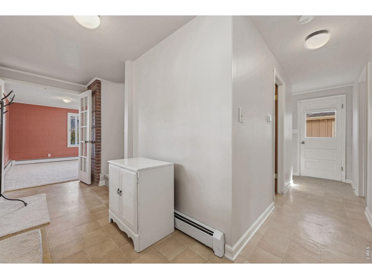 French doors to an additional gathering space