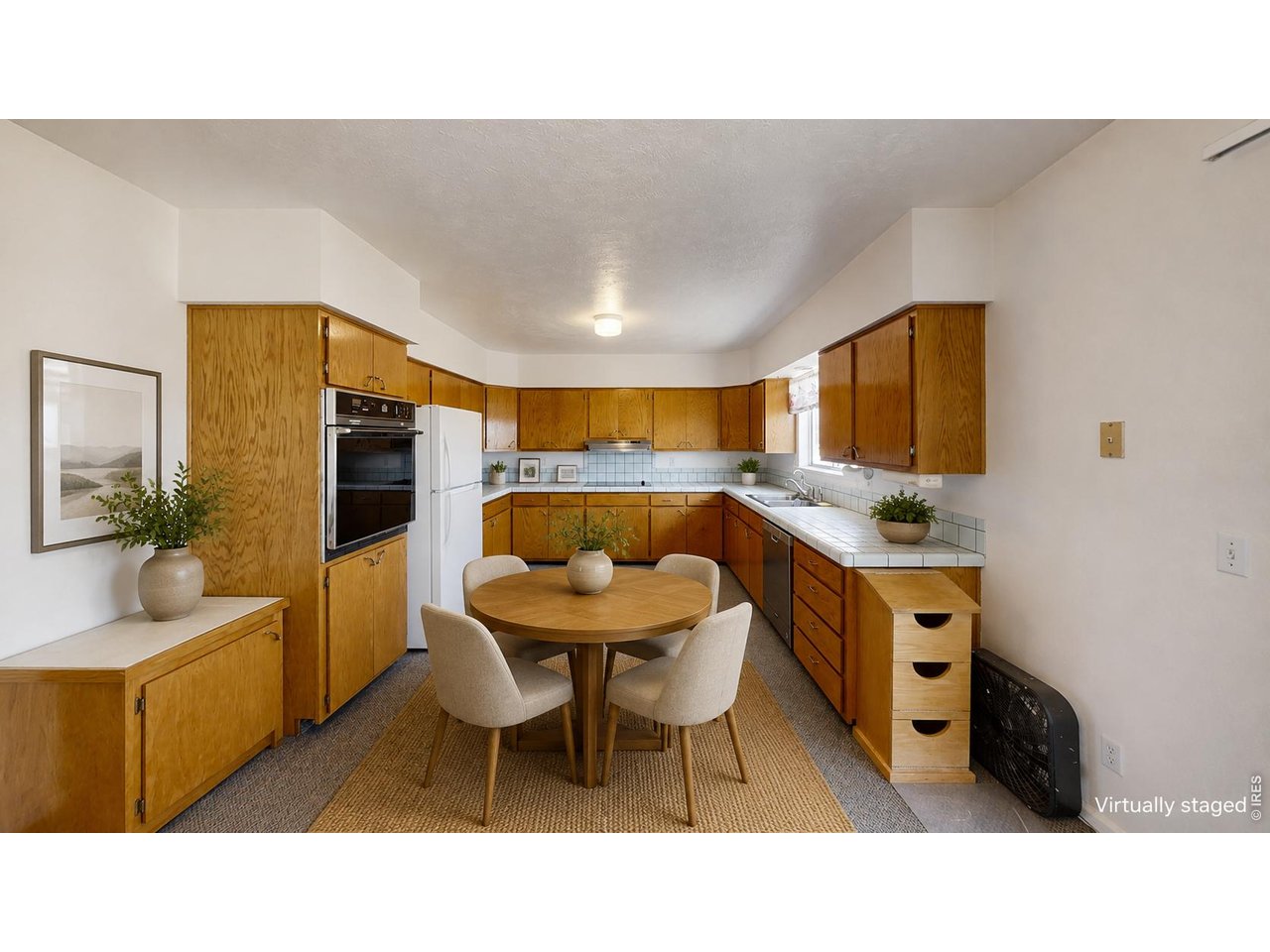 Kitchen Virtually Staged