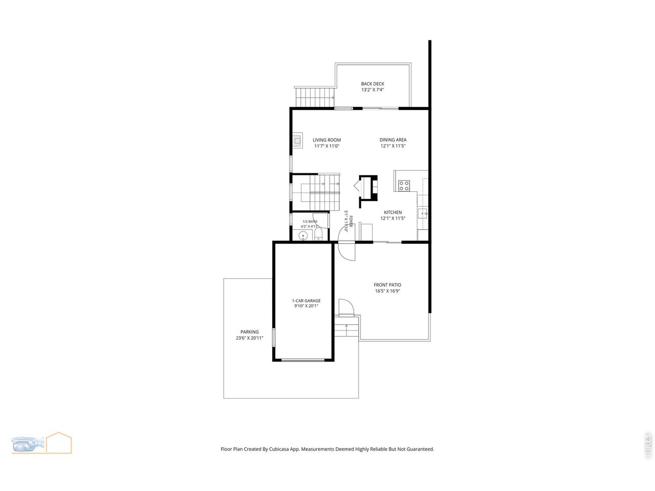 Main level floor plan