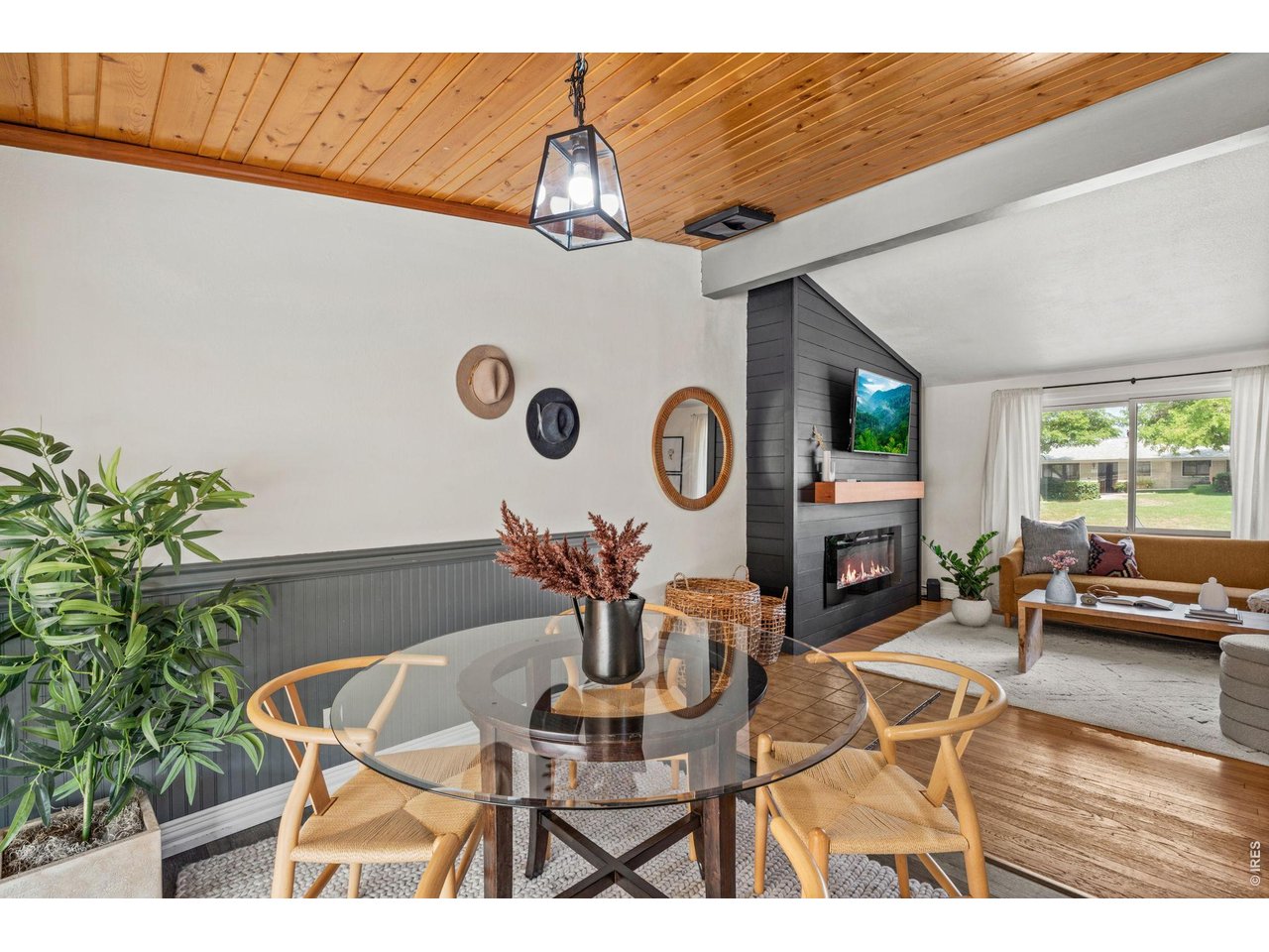 Vaulted ceilings and an open layout make the home feel so much bigger than its footprint.