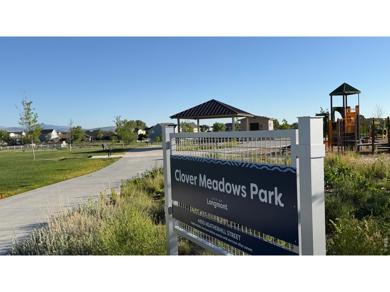Just a block away, the new Clover Meadows Park