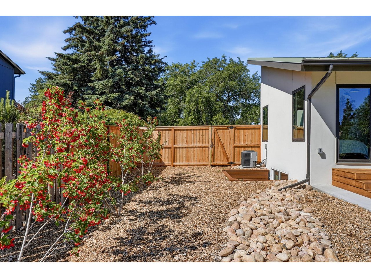 Property Photo 45 Side yard off primary bedroom, hot wing maples along fenceline