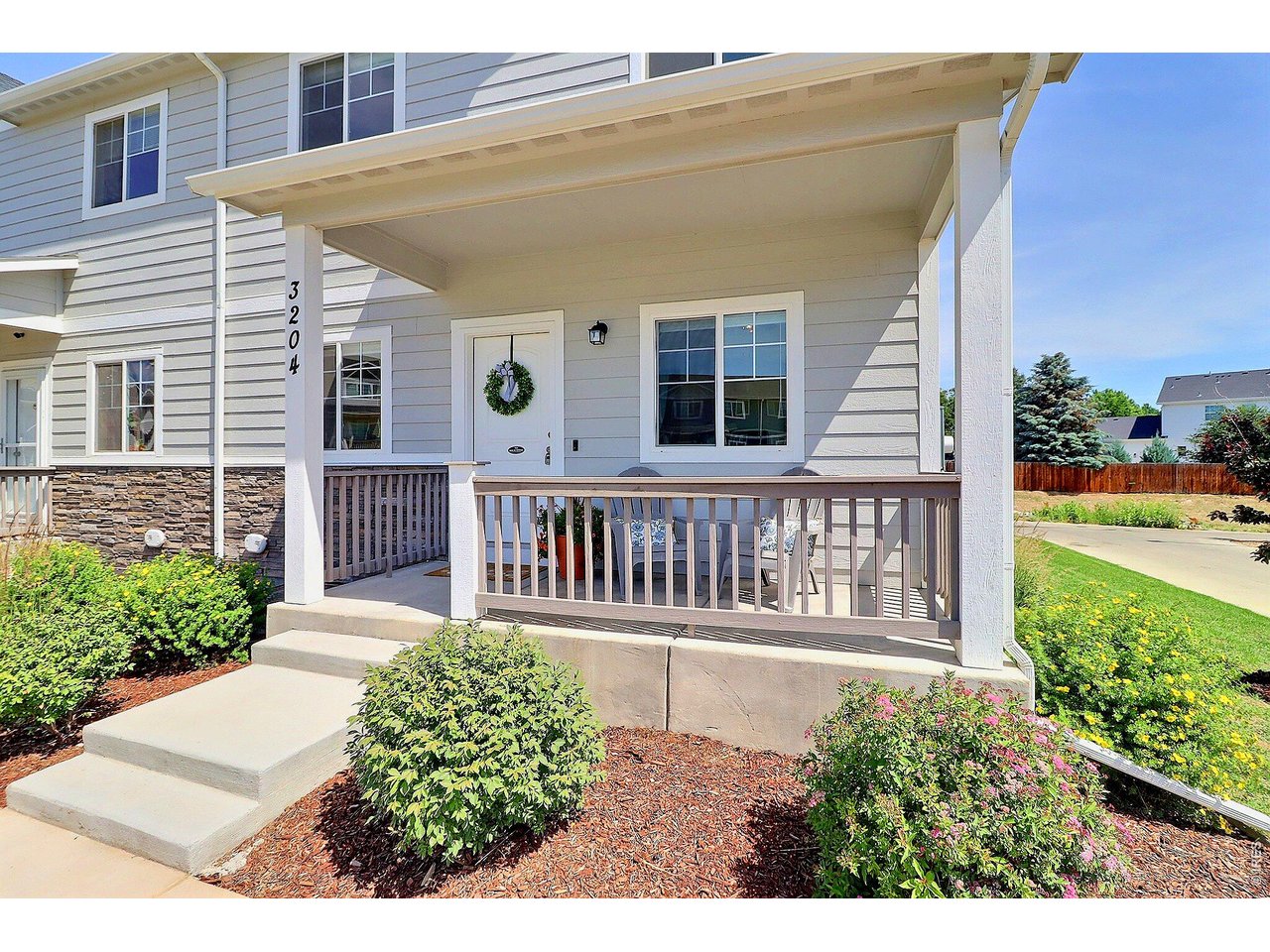 Charming Covered Front Porch Entrance